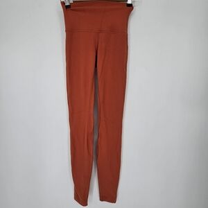 lululemon Align High-Rise Pant 28" double layer canyon orange size 2